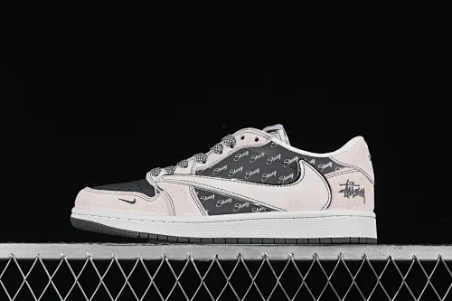All categories Air Jordan Jordan series basketball shoes Air Jordan 1 Low High-end customized low-top sneakers Travis Scott x Fragment Design x Air Jordan 1 Low OG SP AJ1 Joe 1 Stussi joint-black coffee low-top cultural casual sneakers XZ3398-002